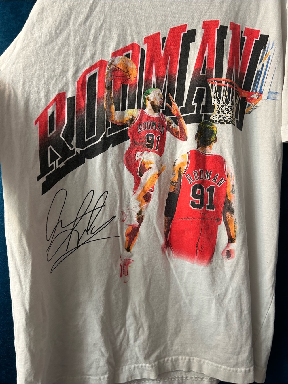 White Rodman Graphic Short-Sleeve Tee